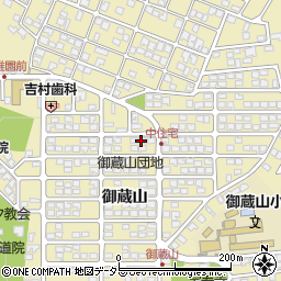 京都府宇治市木幡（御蔵山）周辺の地図