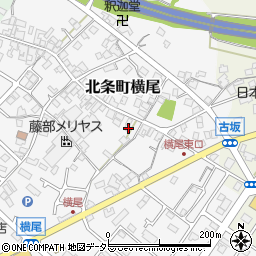 兵庫県加西市北条町横尾691周辺の地図
