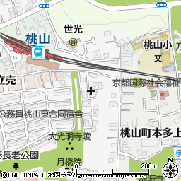 桃山駅徒歩4分駐車場【利用時間制限あり】周辺の地図