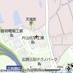 兵庫県三田市テクノパーク16周辺の地図