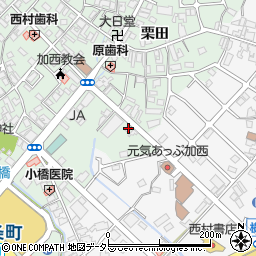 兵庫県加西市北条町栗田31-6周辺の地図