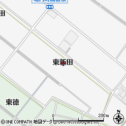 愛知県安城市堀内町東新田周辺の地図