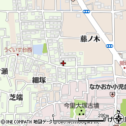 京都府長岡京市うぐいす台74周辺の地図