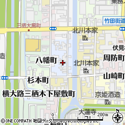 京都府京都市伏見区阿波橋町周辺の地図