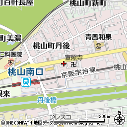 京都府京都市伏見区桃山町丹後33-182周辺の地図