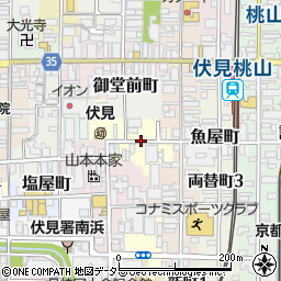 京都府京都市伏見区大阪町周辺の地図