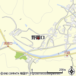 大阪府豊能町（豊能郡）野間口周辺の地図