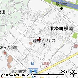 兵庫県加西市北条町横尾239周辺の地図