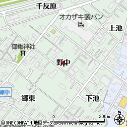 愛知県岡崎市赤渋町野中周辺の地図