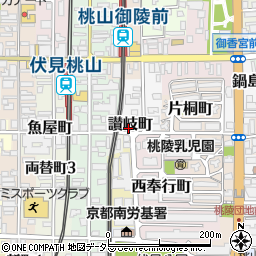 京都府京都市伏見区讃岐町158周辺の地図