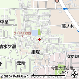 京都府長岡京市うぐいす台60-2周辺の地図