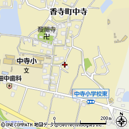 兵庫県姫路市香寺町中寺24周辺の地図