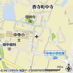兵庫県姫路市香寺町中寺393-5周辺の地図