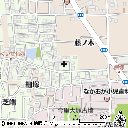 京都府長岡京市うぐいす台69周辺の地図