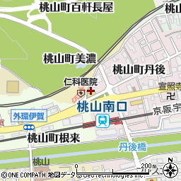 京都府京都市伏見区桃山町丹後5周辺の地図
