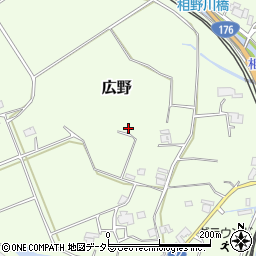 兵庫県三田市広野周辺の地図