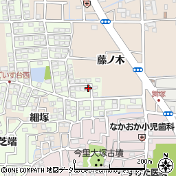 京都府長岡京市うぐいす台67周辺の地図