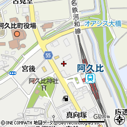 愛知県知多郡阿久比町阿久比駅前１丁目5周辺の地図