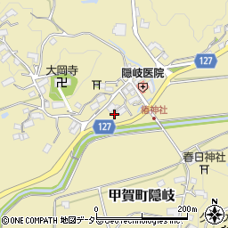 滋賀県甲賀市甲賀町隠岐2103-1周辺の地図