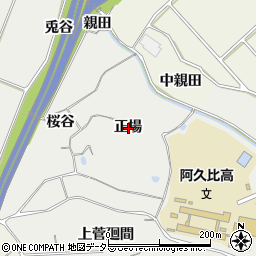 愛知県知多郡阿久比町阿久比正場周辺の地図