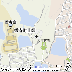 兵庫県姫路市香寺町土師599周辺の地図