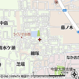 京都府長岡京市うぐいす台60-1周辺の地図