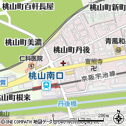 京都府京都市伏見区桃山町丹後23周辺の地図
