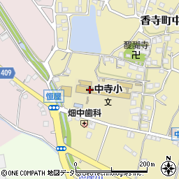 兵庫県姫路市香寺町中寺6周辺の地図