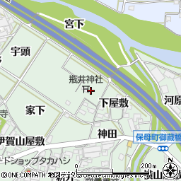 愛知県岡崎市保母町西ノ畑周辺の地図