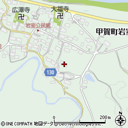 滋賀県甲賀市甲賀町岩室1134周辺の地図