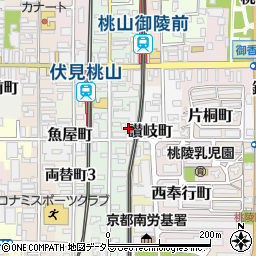 京都府京都市伏見区讃岐町168周辺の地図