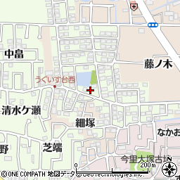 京都府長岡京市うぐいす台94周辺の地図