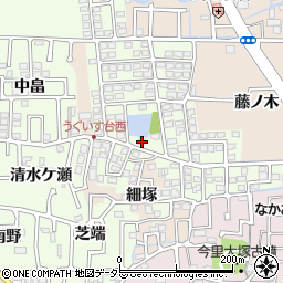 京都府長岡京市うぐいす台95-2周辺の地図