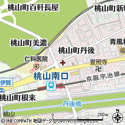 京都府京都市伏見区桃山町丹後24-2周辺の地図