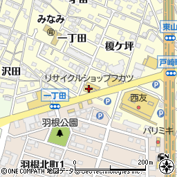 リサイクルフカツ　岡崎南店周辺の地図