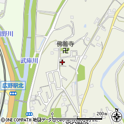 兵庫県三田市宮脇110周辺の地図