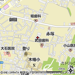 京都府宇治市木幡赤塚15-1周辺の地図