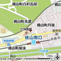 京都府京都市伏見区桃山町丹後6周辺の地図