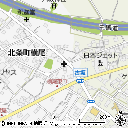 兵庫県加西市北条町横尾786周辺の地図