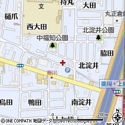 京都府向日市上植野町中福知1-16周辺の地図