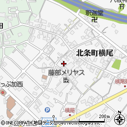 兵庫県加西市北条町横尾228周辺の地図