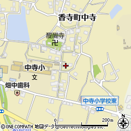 兵庫県姫路市香寺町中寺391周辺の地図