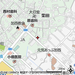 兵庫県加西市北条町栗田35周辺の地図