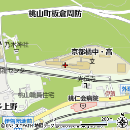 京都橘高等学校周辺の地図