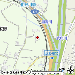兵庫県三田市広野553周辺の地図