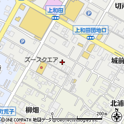 愛知県岡崎市上和田町森崎周辺の地図