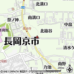 長法寺篠谷周辺の地図