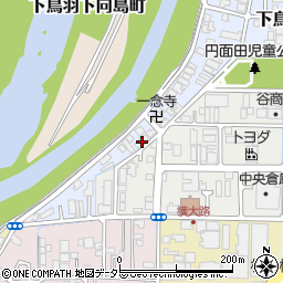 京都府京都市伏見区下鳥羽南三町75周辺の地図