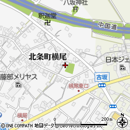 兵庫県加西市北条町横尾799周辺の地図