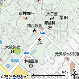 兵庫県加西市北条町栗田11周辺の地図